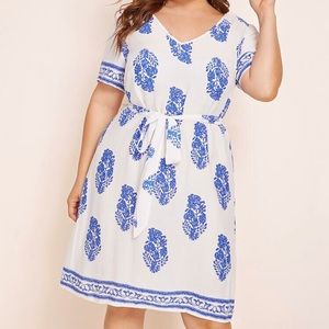 Tribal print tunic dress